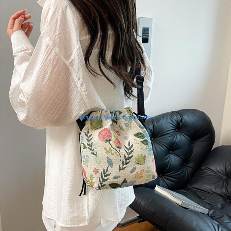 Shoulder Bag Structured - 573B Oversized Canvas Shoulder Bag Retro