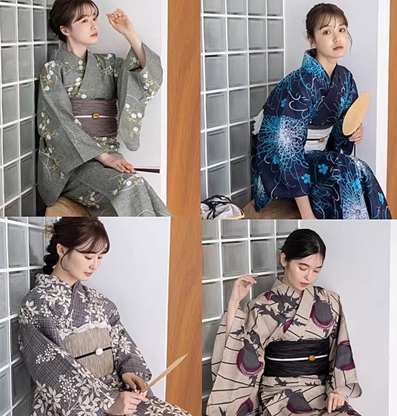 Women Formal Wear Photoshoot - Japanese Kimono / Yukata for Women,