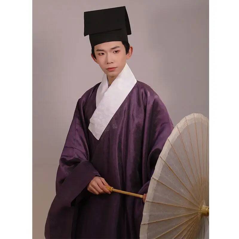 Vintage Women'S Formal Wear - Traditional Hanfu Dark Flower Gauze Large