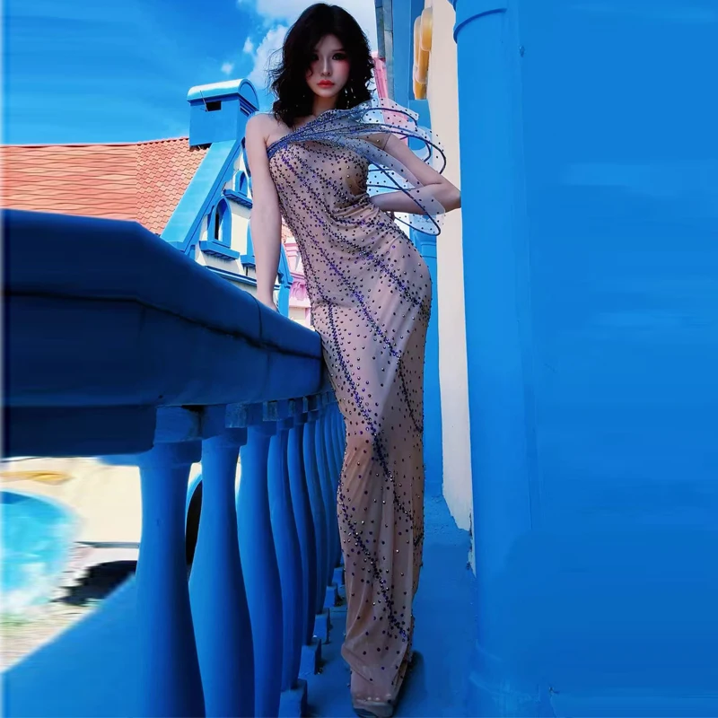 Luxurious Rhinestones Long Dre - огляд і ціна Women Formal Wear Photoshoot