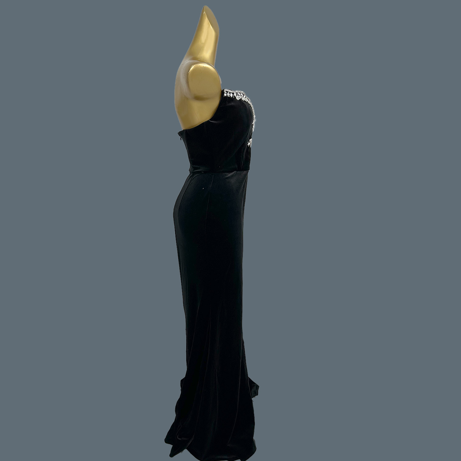 Black Velvet Floor-length Dres - огляд і ціна Women Formal Wear Photoshoot