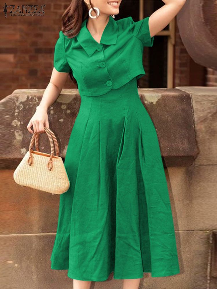 ZANZEA Women Two Piece Sets 20 - огляд і ціна Vintage Women'S Formal Wear