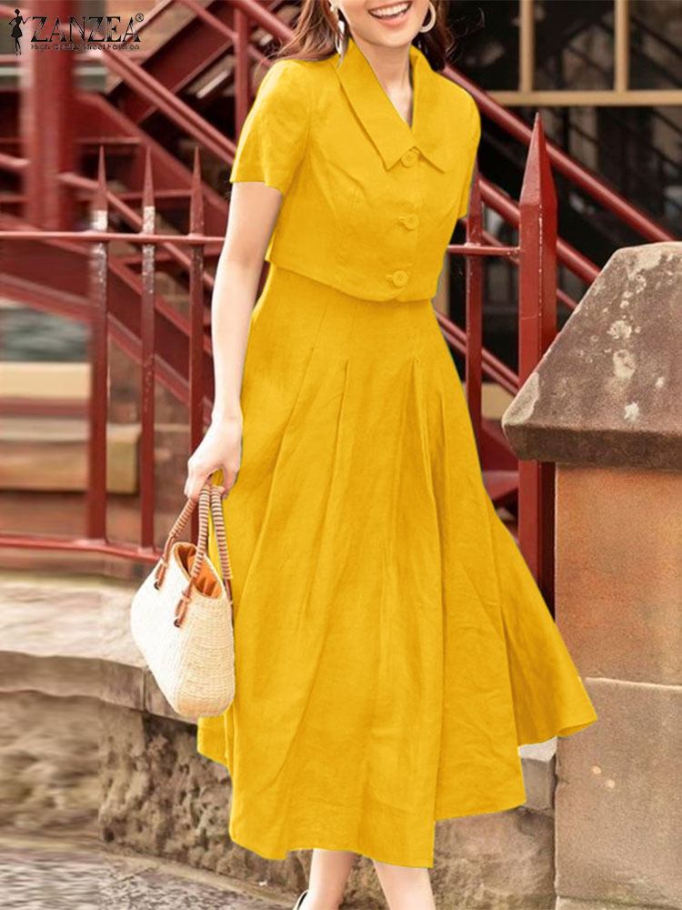 ZANZEA Women Two Piece Sets 20 - огляд і ціна Vintage Women'S Formal Wear