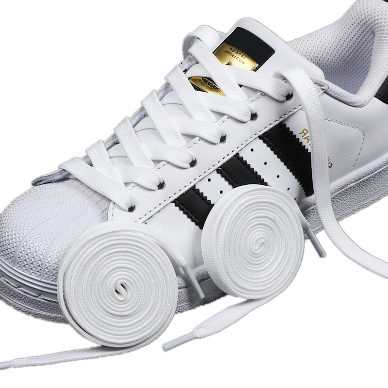 1 Pair Black White Shoe Laces  - огляд і ціна Adidas Shoes Superstar
