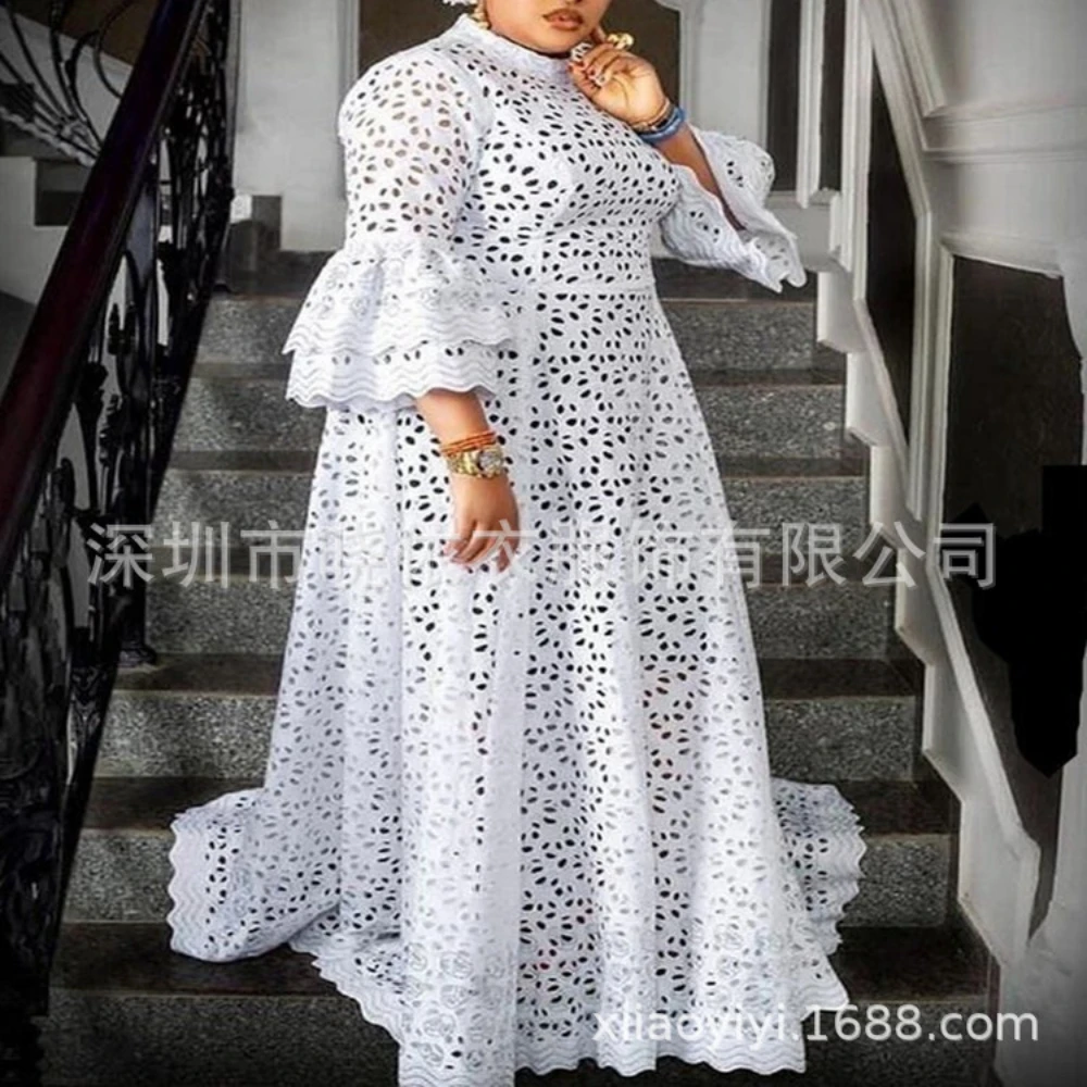 White Dress Women Flare Sleeve - огляд і ціна Formal Wear Gowns For Women
