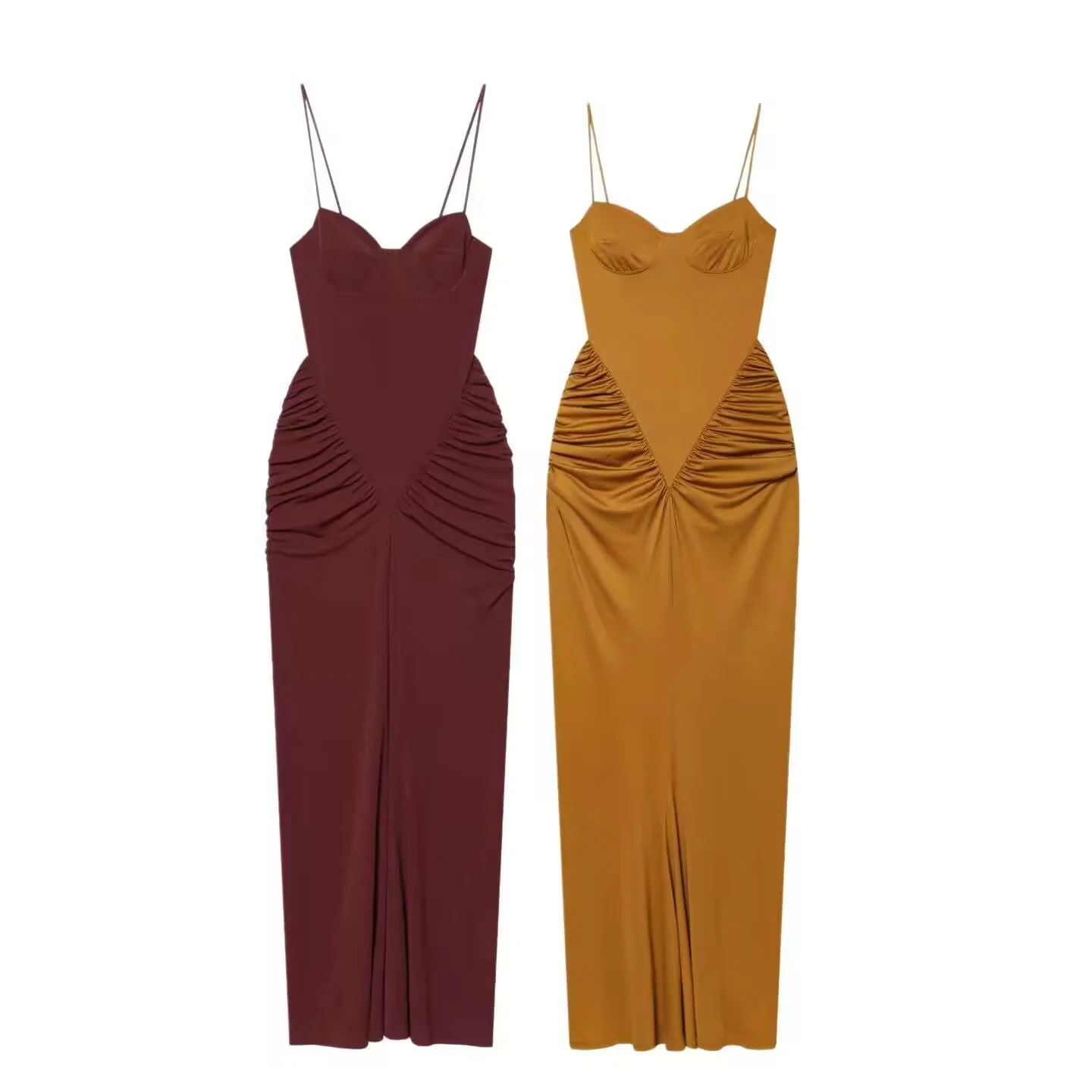 Elegant Ruched Maxi Dress Sexy - огляд і ціна Formal Wear Gowns For Women