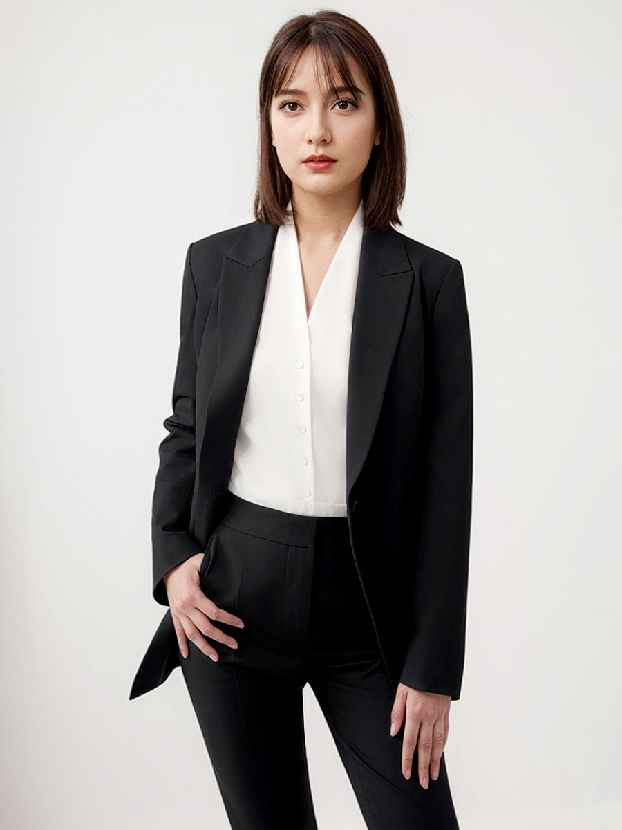 Women Suits Set Blazer Pant Of - огляд і ціна Women Formal Wear Black