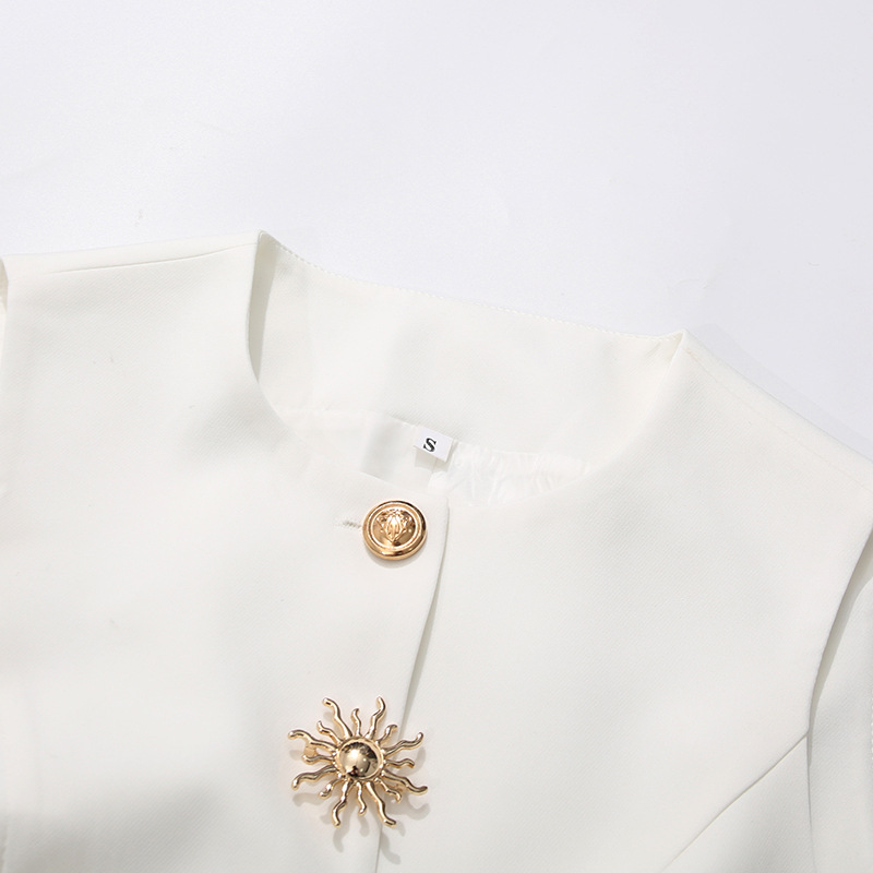 White O-neck Vest Golden Speci - огляд і ціна Women Formal Wear Vest
