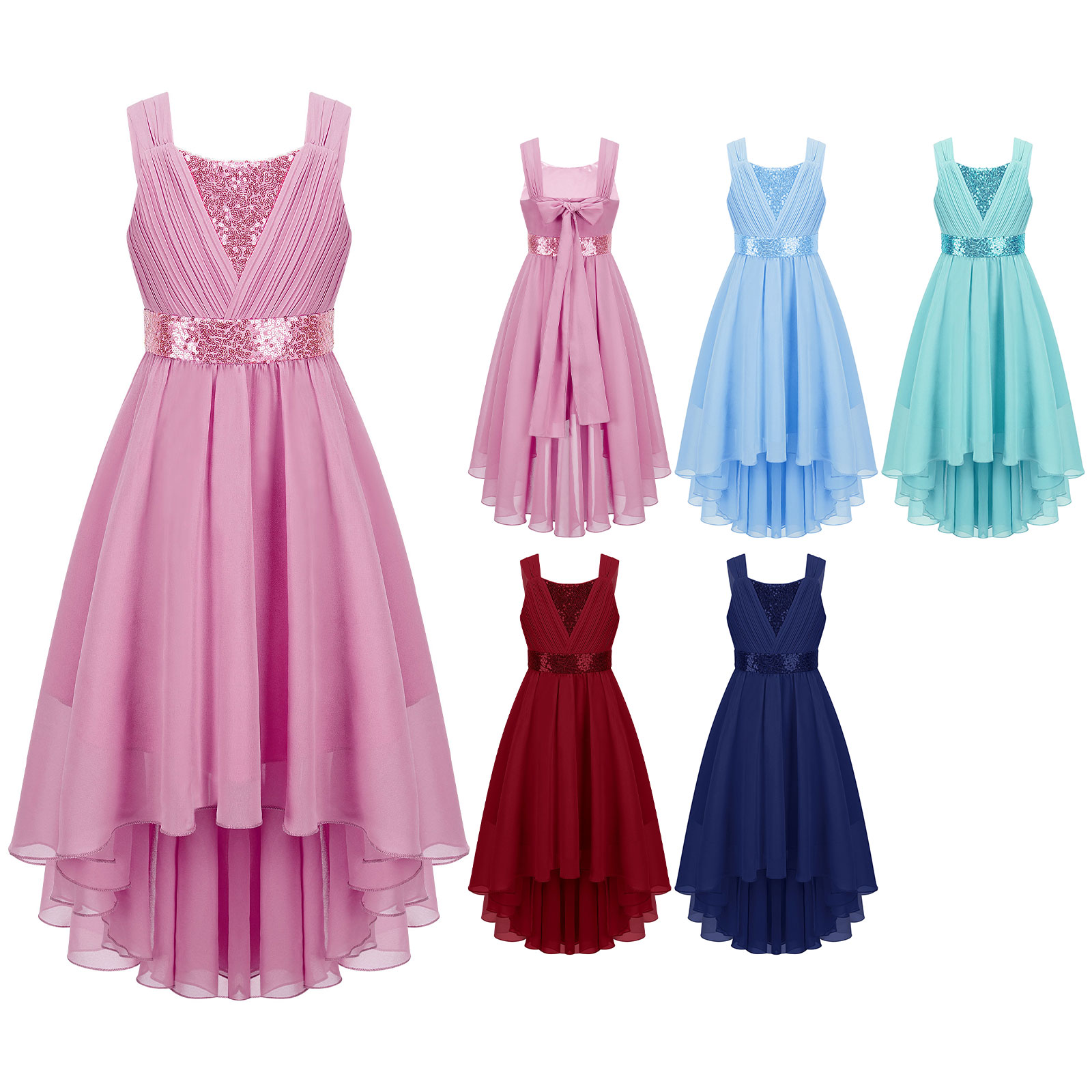 Kids Girls Sequins Ruched Part - огляд і ціна Women'S Formal Wear For Girls