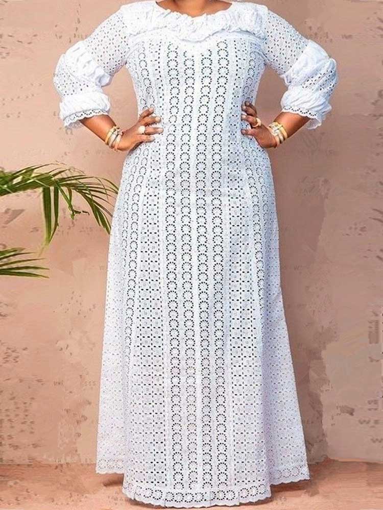 Womens White Lace Spring Dress - огляд і ціна Vintage Women'S Formal Wear