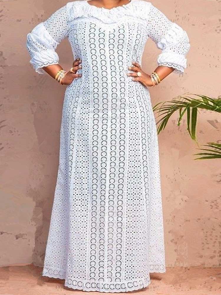 Womens White Lace Spring Dress - огляд і ціна Vintage Women'S Formal Wear