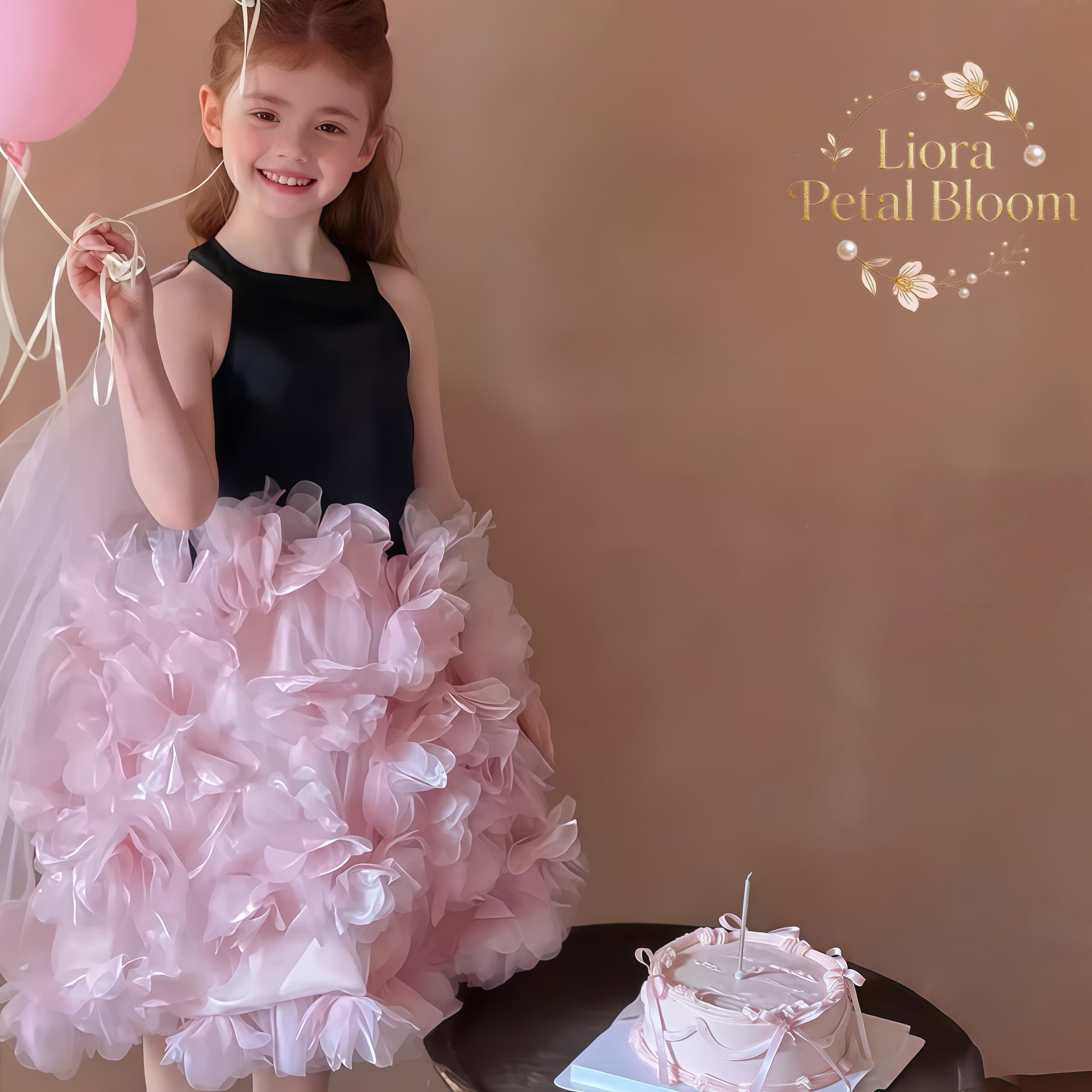 Girls' Black Floral Tulle Dres - огляд і ціна Women Formal Wear Black