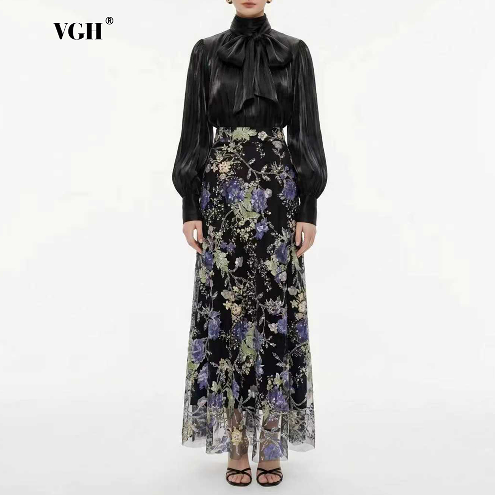 VGH Elegant Chic Black Floral  - огляд і ціна Women Formal Wear Black