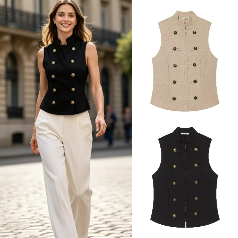 Women's Slim Fit Sleeveless Bu - огляд і ціна Women Formal Wear Shirts