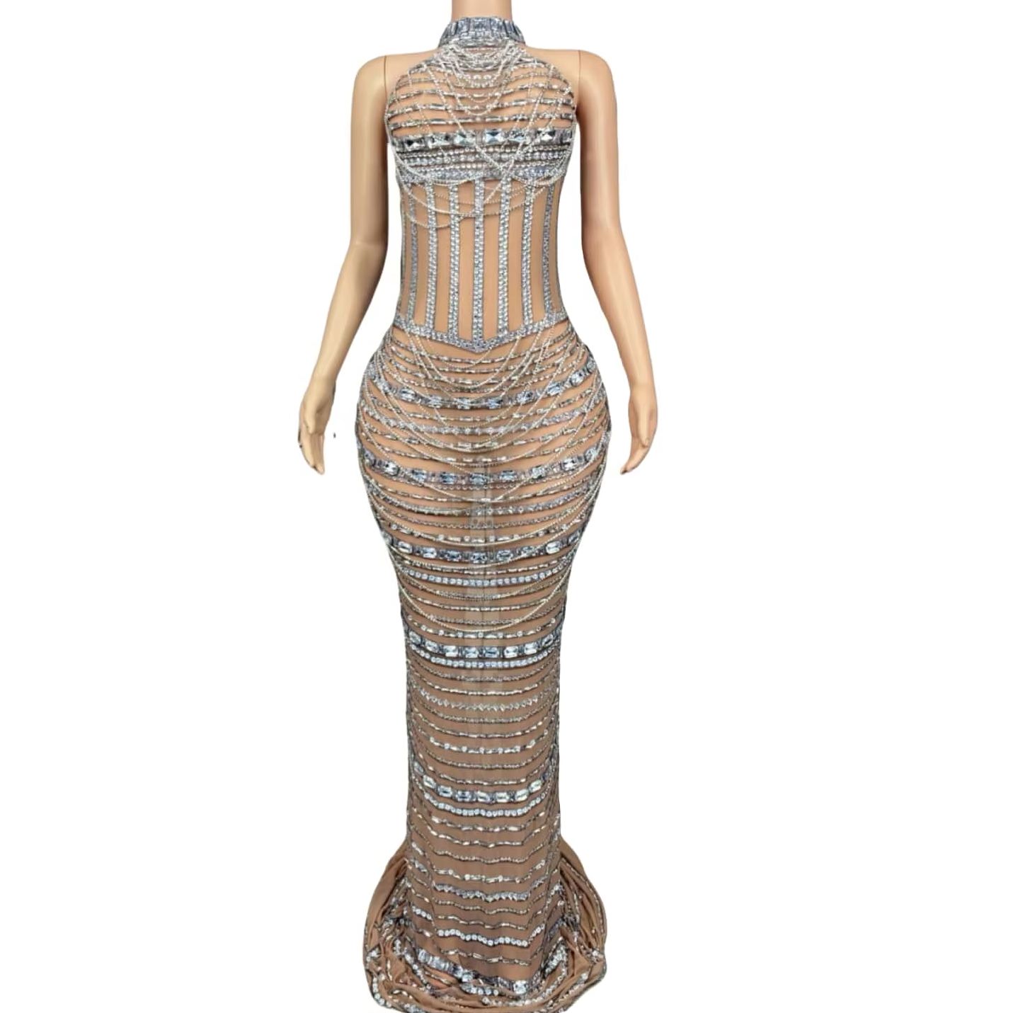 Sexy Women Sparkly Crystals Ch - огляд і ціна Women Formal Wear Photoshoot