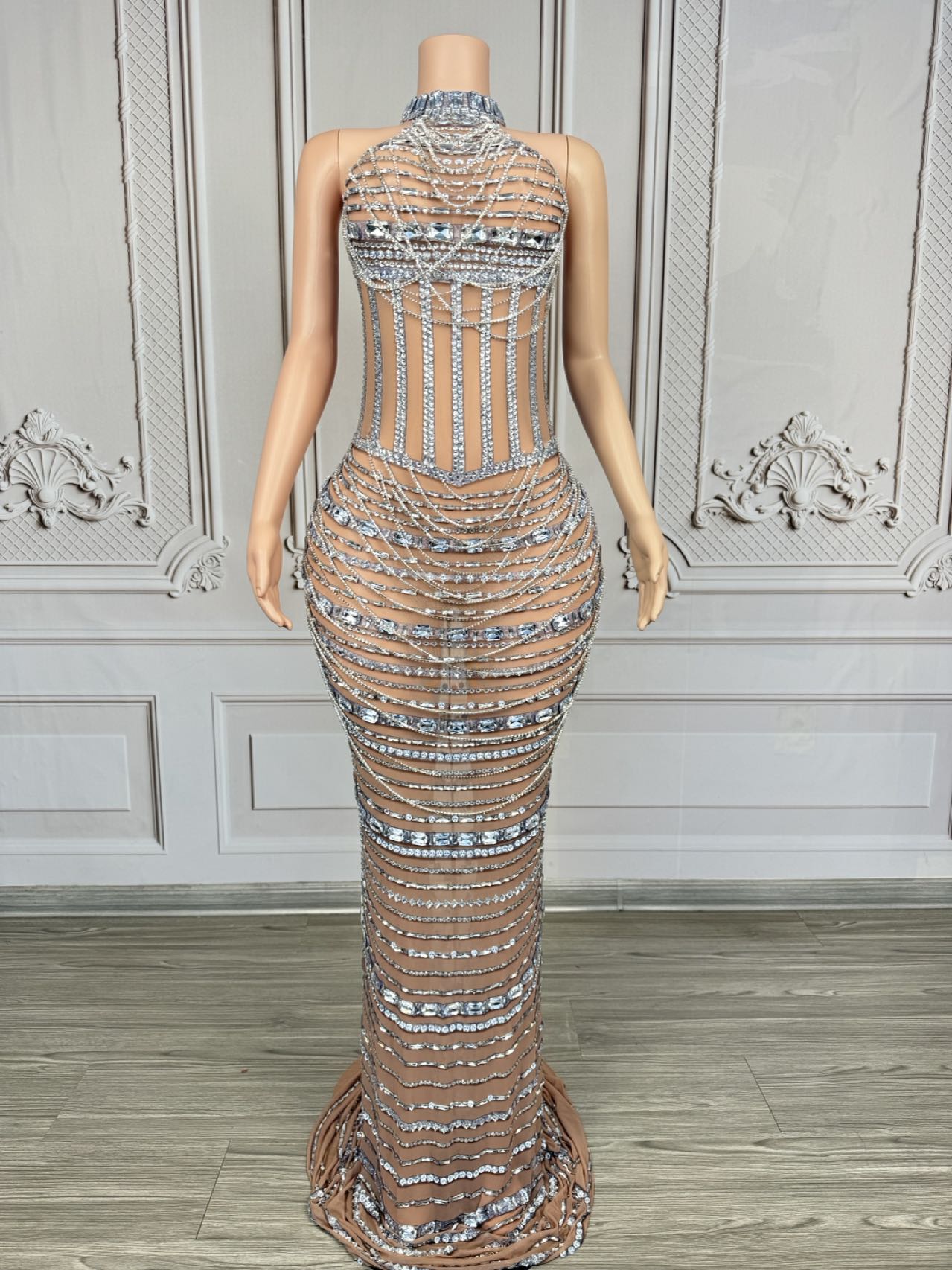 Sexy Women Sparkly Crystals Ch - огляд і ціна Women Formal Wear Photoshoot